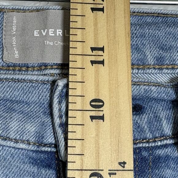 Everlane Women's Size 28 Regular Curvy Cheeky Ankle Jean Light Blue Denim Wash - Picture 8 of 9